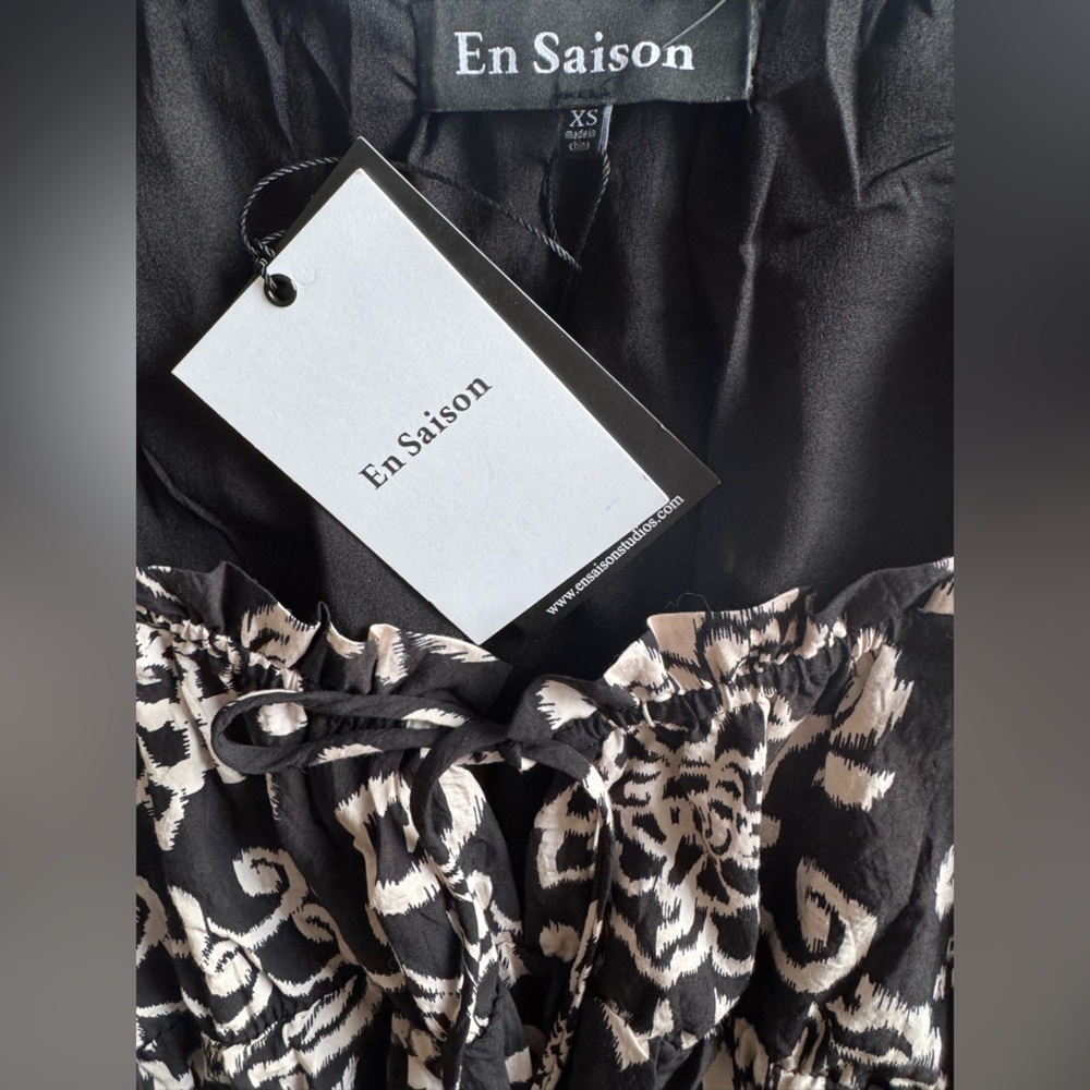En Saison Mini Dress SunDress Party Events Festive Size XS NWT - Picture 3 of 11